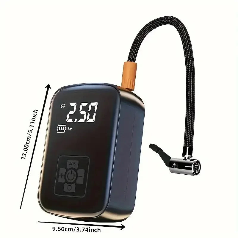 AirPro™ 150 PSI Cordless Tire Inflator – Portable Air Compressor for Cars, Motorcycles & Bikes